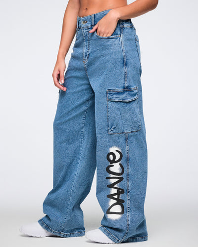 Pride Baggy Denim Cargo Pants