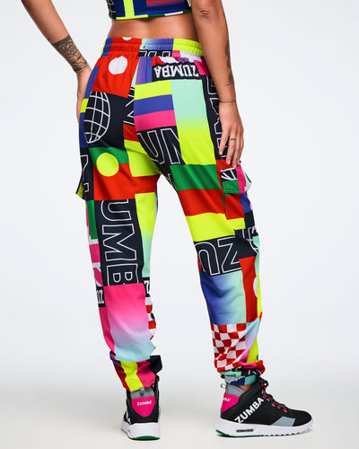 Worldwide Cargo Pants - Red/Blue