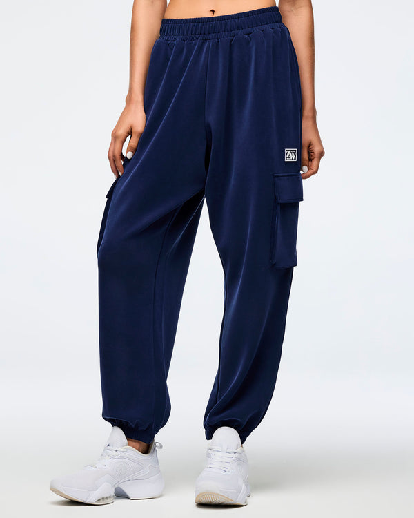 Apres Zumba Modal Slouch Cargo Pants - Indigo