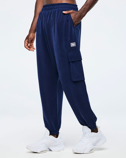 Apres Zumba Modal Slouch Cargo Pants - Indigo