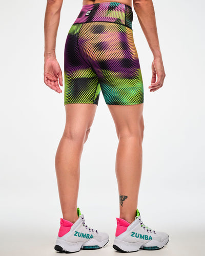 Electric Feel High Waisted Biker Shorts