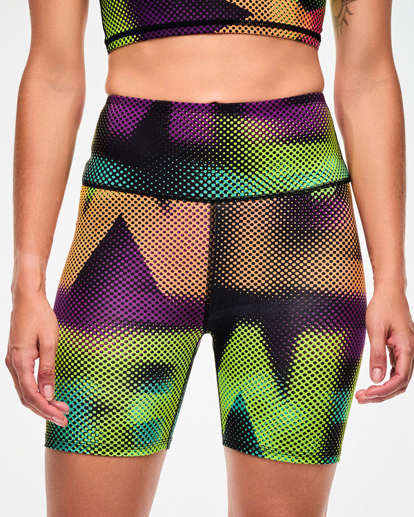 Electric Feel High Waisted Biker Shorts