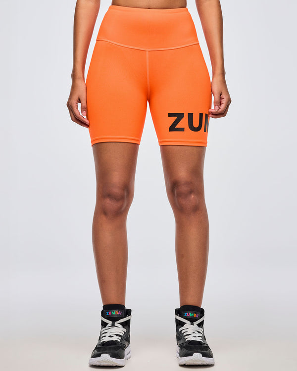 Neon High Waisted Biker Shorts