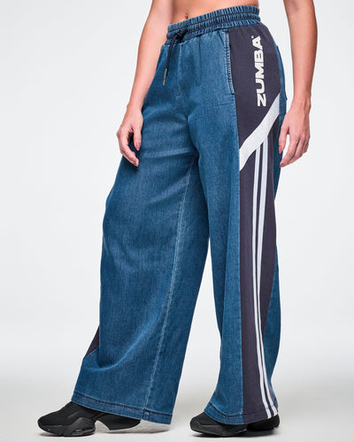 Jean Jamz Wide Leg Combo Pants