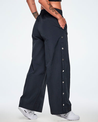 Rock 'n' Roll Wide Leg Pants With Side Snaps