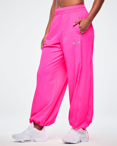 Rock 'n' Roll Double Waistband Knit Slouch Pants - Gumball