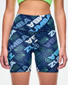 Jean Jamz High Waisted Biker Shorts