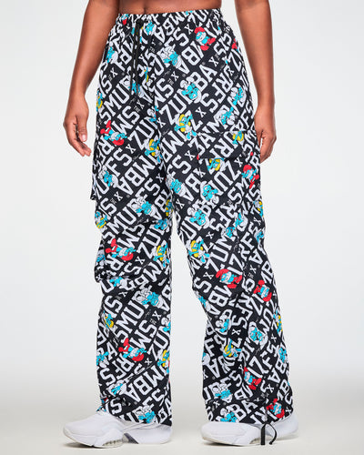 Zumba X The Smurfs Woven Oversized Cargo Pants