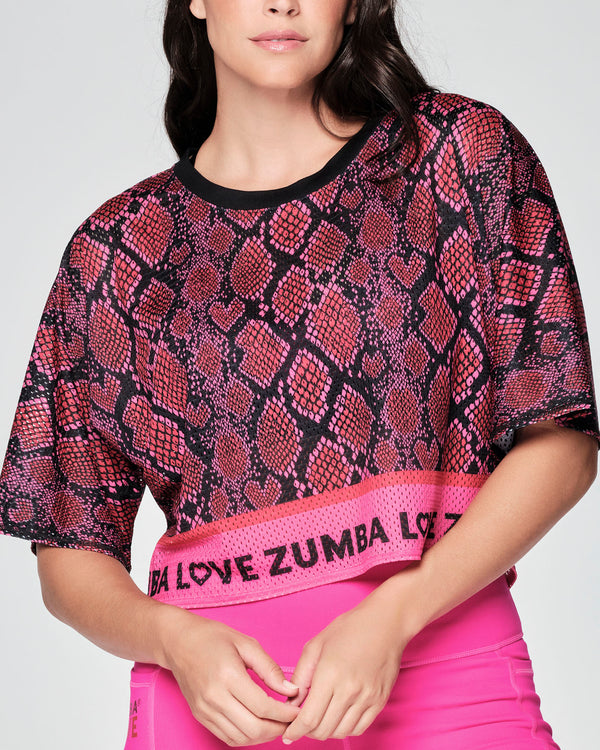 Zumba Love Snakeskin Top