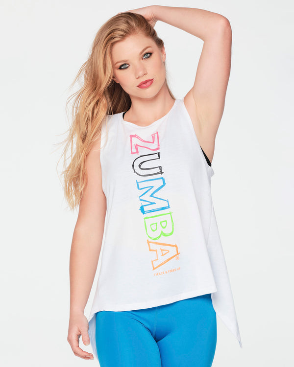 Zumba Too Cool Open Back Tank