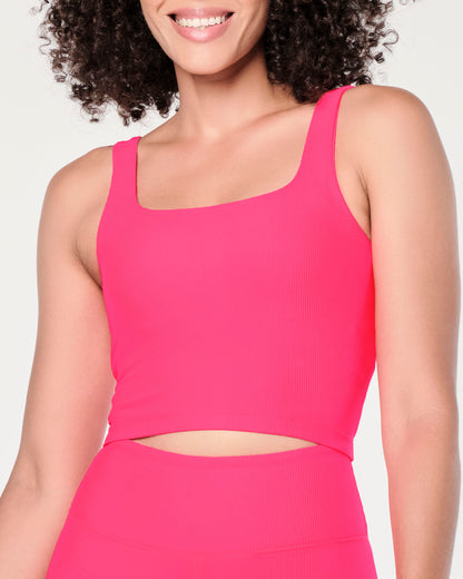 Zumba Prep Crop Tank With Shelf Bra