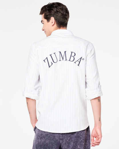 Zumba Prep Long Sleeve Button Down