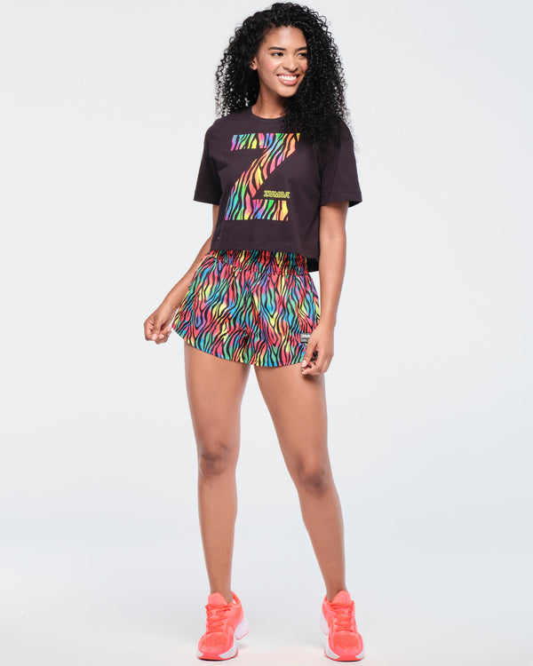 Funscape Crew Neck Crop Top