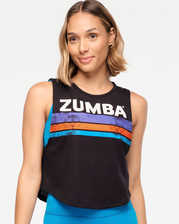 Zumba Explore Round Hem Muscle Tank