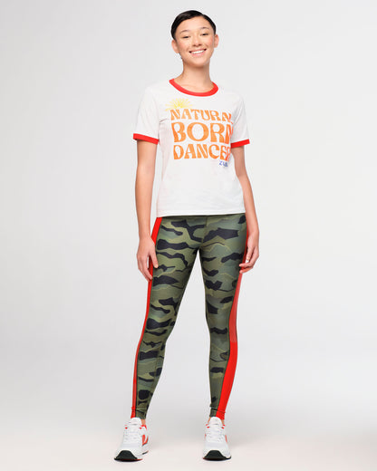 Zumba Explore Ringer Tee - Wear It Out White