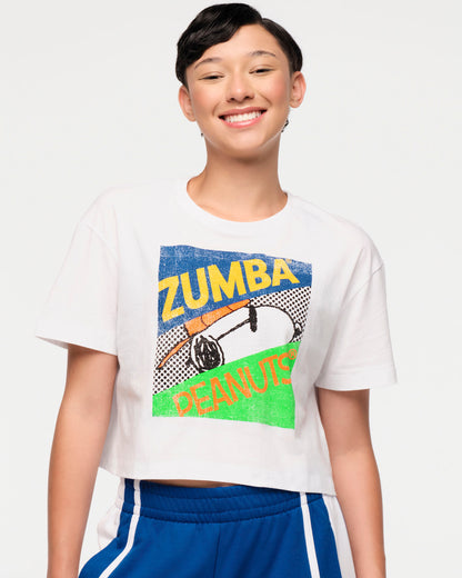 Zumba X Peanuts Crew Neck Crop Top