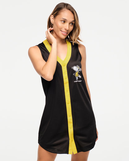 Zumba X Peanuts Sleeveless Baseball Jersey Dress