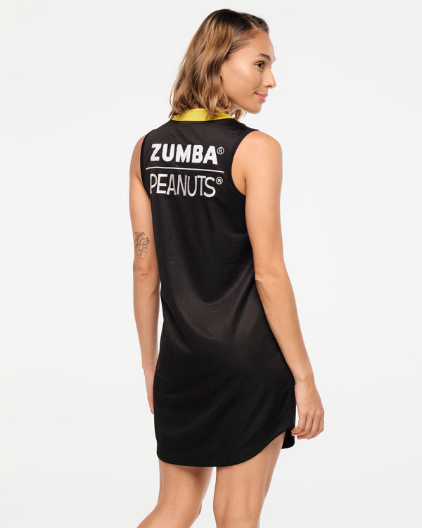 Zumba X Peanuts Sleeveless Baseball Jersey Dress