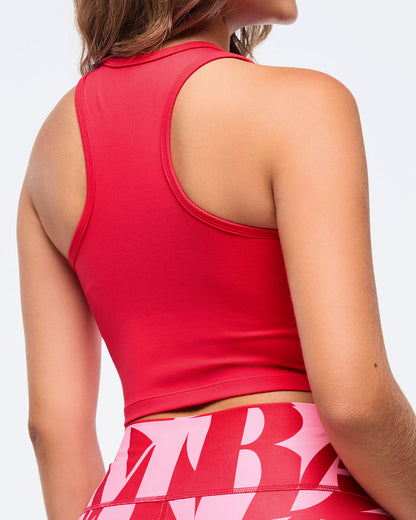 Zumba Haus Mid Crop Tank With Side Inserts