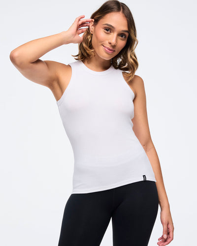 Zumba Haus High Neck Ribbed Tank