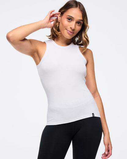 Zumba Haus High Neck Ribbed Tank