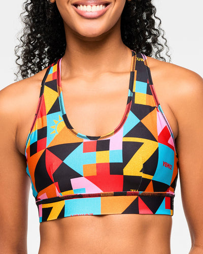 Zumba Rays Square Neck Bra