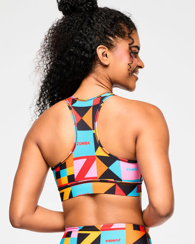 Zumba Rays Square Neck Bra