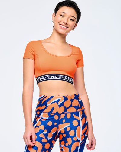 Victory Scoop Neck Crop Top
