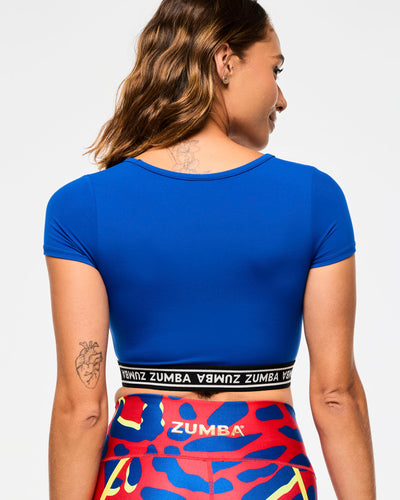 Victory Scoop Neck Crop Top