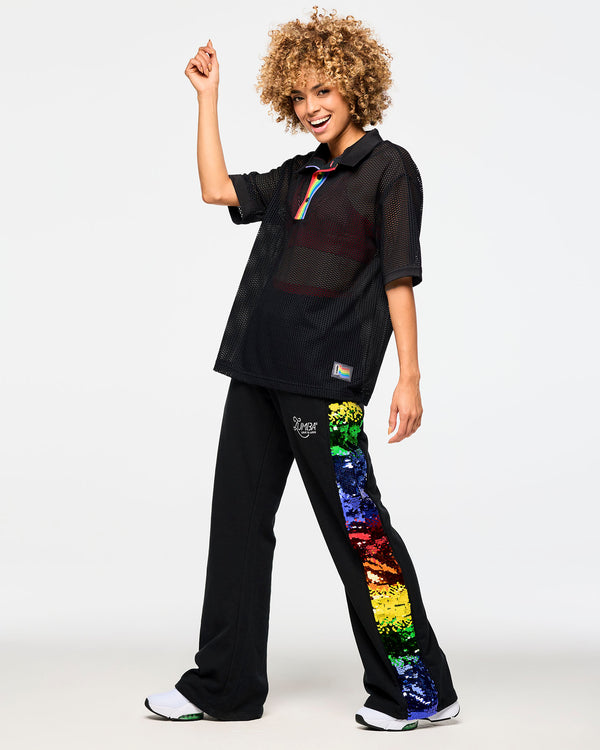 Zumba Oversized Mesh Polo