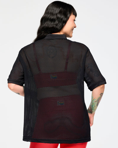 Zumba Oversized Mesh Polo