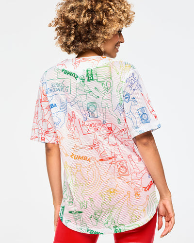 Zumba Baseball Button Up Jersey