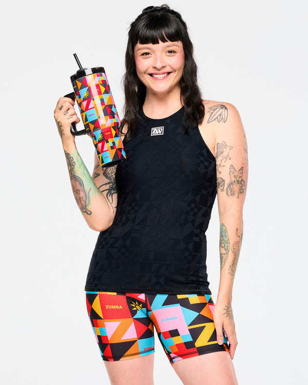 Zumba Rays High Neck Tank