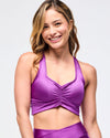 Zumba Libre Shiny Ruched Longline Bra