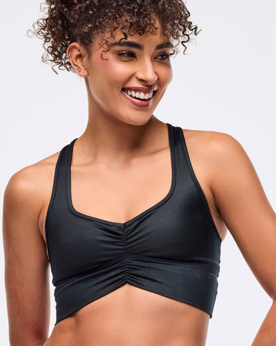 Zumba Libre Shiny Longline Ruched Bra