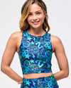 Zumba Libre High Neck Crop Tank