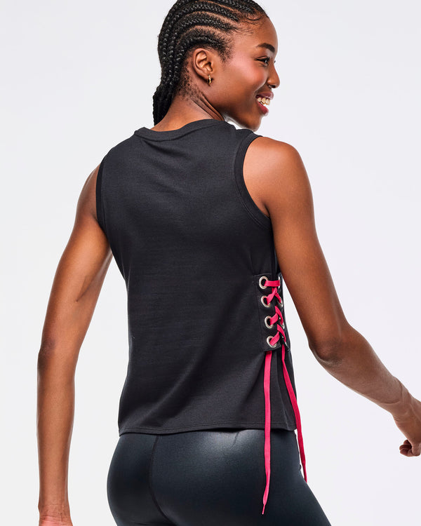 Zumba Libre Tank With Lace Up Detail