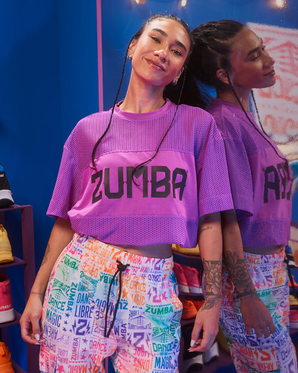Zumba Libre Boxy Mesh Top