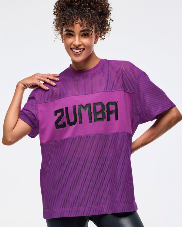 Zumba Libre Boxy Mesh Top