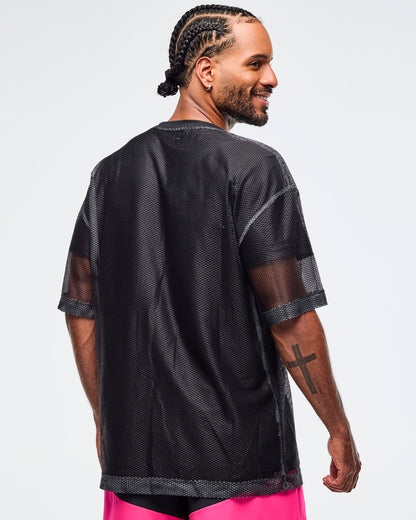Sizzlin' Oversized Mesh Top