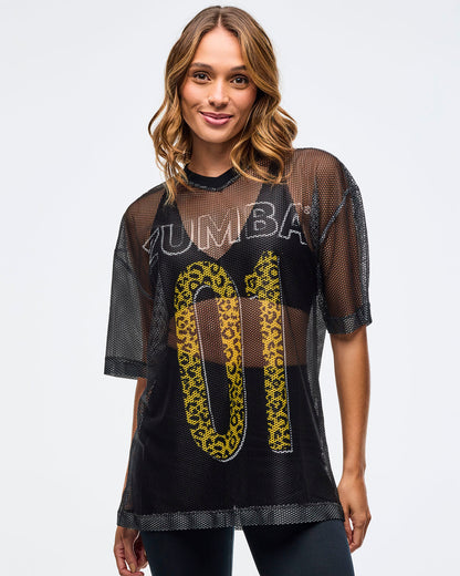 Sizzlin' Oversized Mesh Top