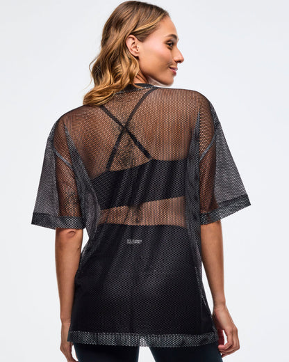 Sizzlin' Oversized Mesh Top