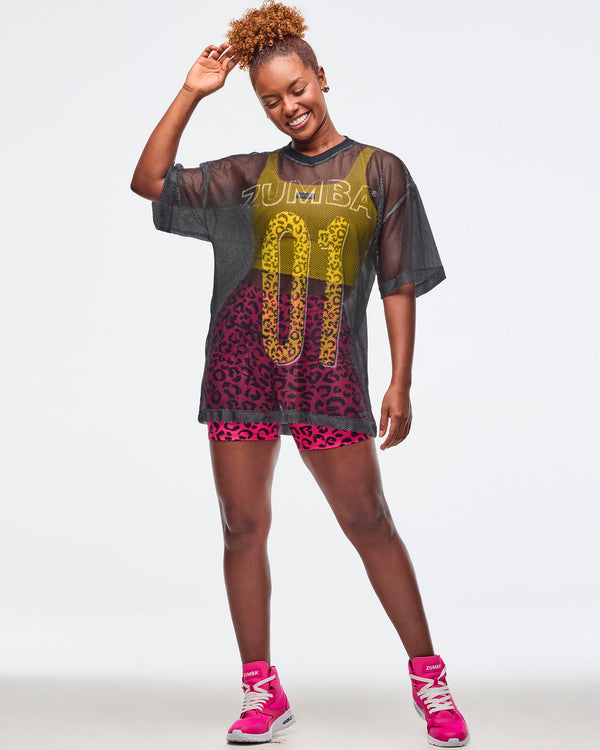 Sizzlin' Oversized Mesh Top