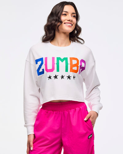 Zumba Libre Long Sleeve Boxy Crop Top