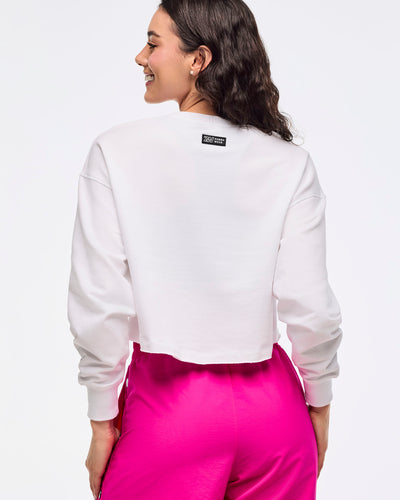 Zumba Libre Long Sleeve Boxy Crop Top