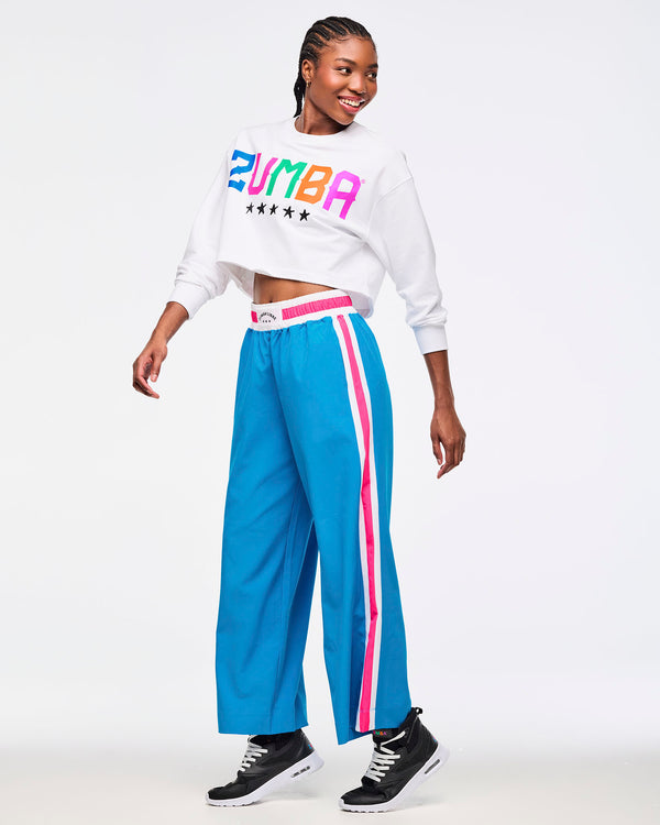 Zumba Libre Long Sleeve Boxy Crop Top