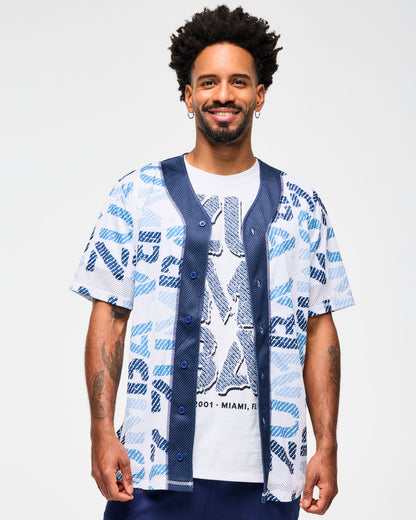 Blue Jean Baseball Button-Up Jersey
