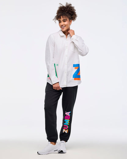Zumba Multicolor Button Down