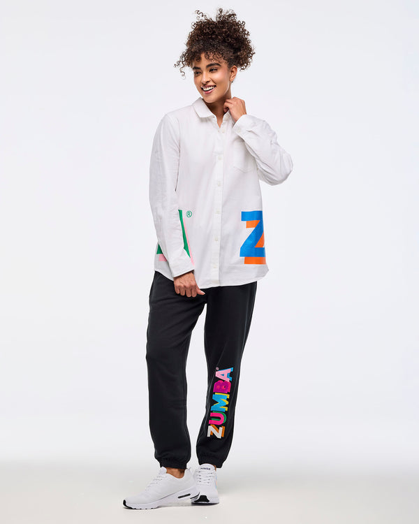 Zumba Multicolor Button Down