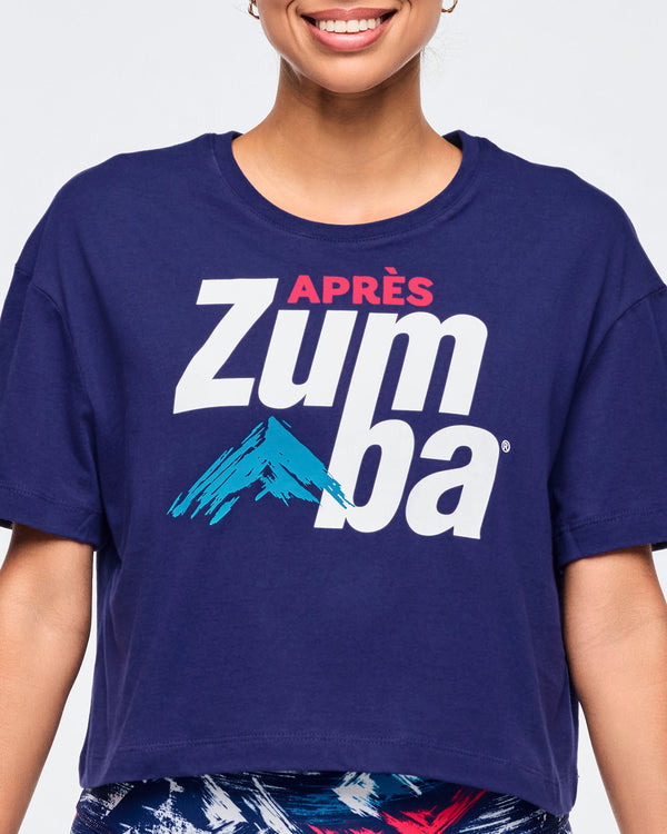Apres Zumba Crew Neck Crop Top